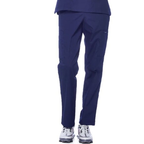 Dagacci New Natural 4 Way Stretch Women's Navy Scrub Pants - Picture 1 of 8